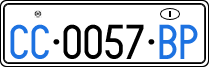 License plate of Italy, Diplomatic