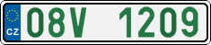 License plate of the Czech Republic, Oldtimers (2001)