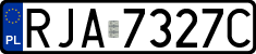 License plates of Poland, Regular car plates