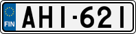 License plate of Finland, Cars