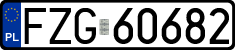 License plates of Poland, Regular car plates