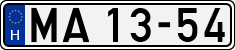 license plates of Hungary, National Ambulance Service (1990)