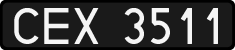 License plates of Poland, 1976 year system