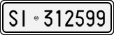License plate of Italy, Cars (1927 year series)
