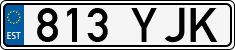 License plate of Estonia, Regular car plates