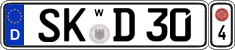 German license plate, Transferable license plates