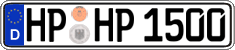 German license plate, Regular plates