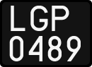 License plates of Poland, 1976 year system
