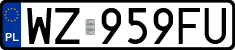 License plates of Poland, Regular car plates