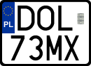 License plates of Poland, Special vehicles and motorcycles
