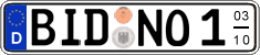German license plate, Seasonal plates