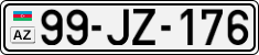 License plate of Azerbaijan, Cars