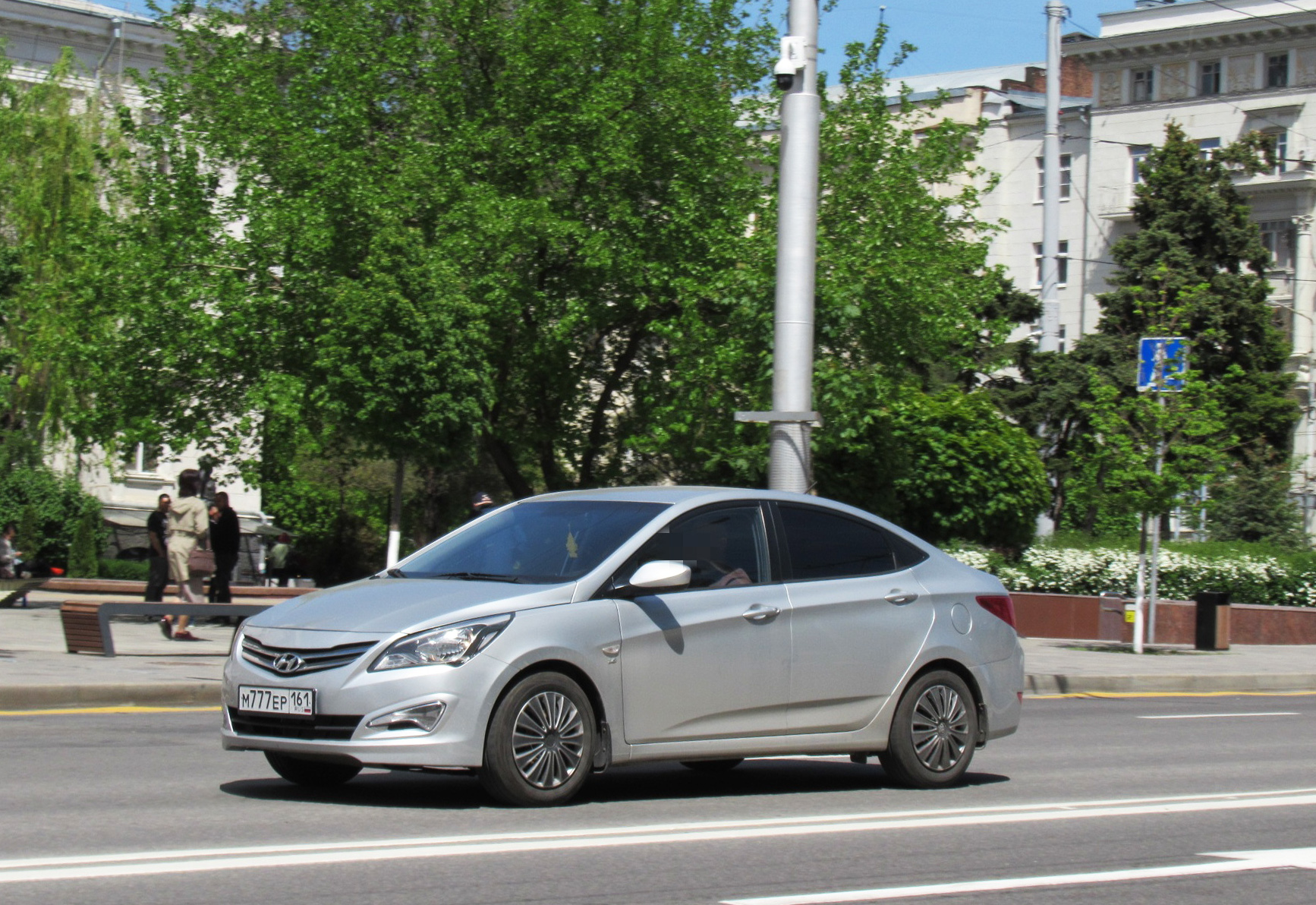 м 777 ер 161, Hyundai Solaris 1st gen Sedan (RB), facelift, 2014–2017