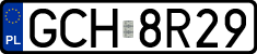 License plates of Poland, Regular car plates