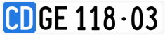 License plate of Switzerland, Diplomatic