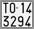 License plate of Italy, Motorcycles (1927 year series)