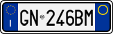 License plate of Italy, Cars (1994 year series)
