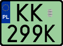 License plates of Poland, Electric vehicles