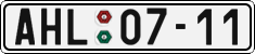 License plate of the Czech Republic, Cars (1960)