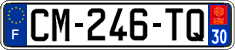 French license plate, SIV (ordinary)
