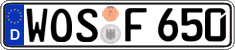German license plate, Regular plates