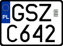 License plates of Poland, Regular car plates