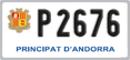 License plate of Andorra, Motorcycles (A 1234)