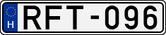 license plates of Hungary, Cars (1990)