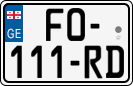 License plate of Georgia, Cars (2014)