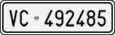 License plate of Italy, Cars (1927 year series)