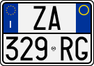 License plate of Italy, Cars (1994 year series)