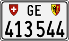 License plate of Switzerland, Cars