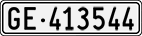 License plate of Switzerland, Cars