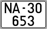 License plates of Spain, 1900 year series