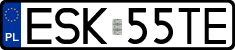 License plates of Poland, Regular car plates
