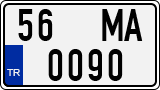 License plate of Turkey, Regular plates