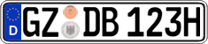 German license plate, Plates for oldtimers (type 
