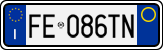 License plate of Italy, Cars (1994 year series)