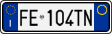 License plate of Italy, Cars (1994 year series)