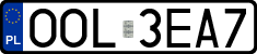 License plates of Poland, Regular car plates