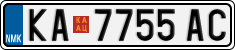License plate of North Macedonia, Regular plates (2012)