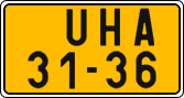 License plate of the Czech Republic, Commercial vehicles (1960)