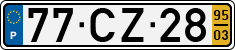 License plate of Portugal, Regular plates