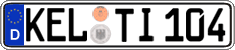 German license plate, Regular plates