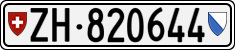 License plate of Switzerland, Cars
