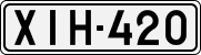 License plate of Finland, Cars