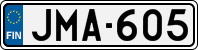 License plate of Finland, Cars