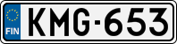 License plate of Finland, Cars
