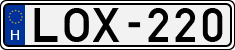 license plates of Hungary, Cars (1990)