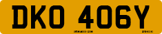 License plate of the United Kingdom, 1963 year system